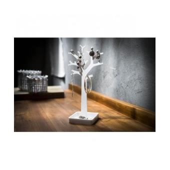 Arbre porte bijoux blanc