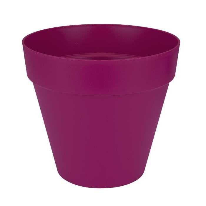ELHO Pot de fleurs rond Loft Urban - Ø 25 cm - Rouge cerise