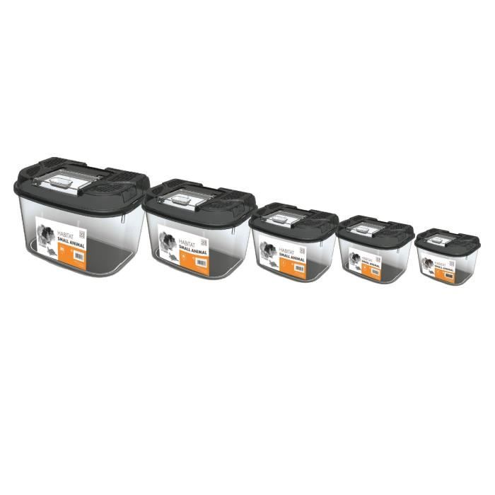 MPETS Cage de transport - Pour rongeur - XL - Noir et blanc