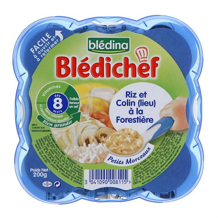 Blédichef Colin Riz 200gr   Achat / Vente PLATS PREPARES SALES