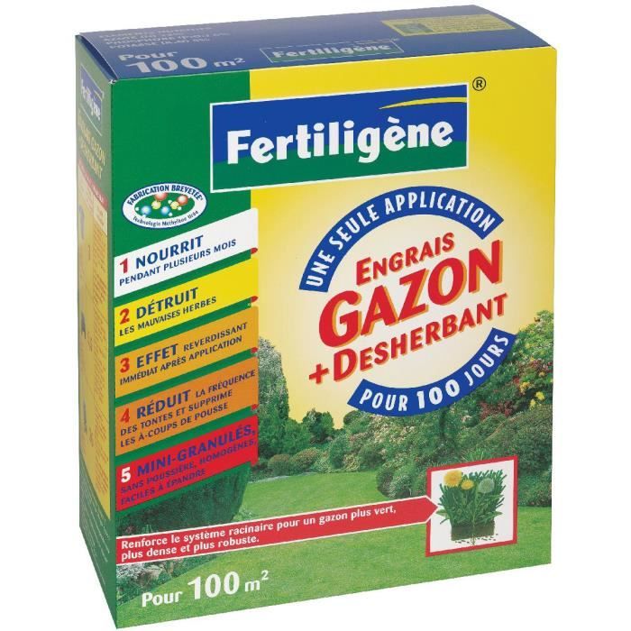 Engrais désherbant gazon   longue durée   6.5 Kg   Achat / Vente