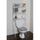 Meuble WC metal BLANC