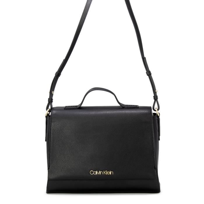 Cuir Calvin Femme Sac Porté Klein Noir Artificielle K60k604452001 QdshCtr