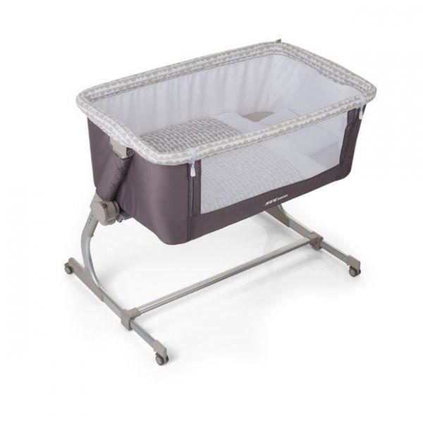 lit bebe uno 2en1 colle lit parent berceau naissance pliable gris