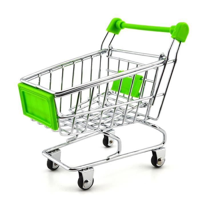 2 Mini Caddies Supermarché JOINPAYA - Jouet Poupée Déco Maison 12cm
