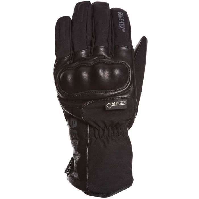 BERING Gants Moto Yucca Noir.Homologué EPI (loi du 20/11/2016)