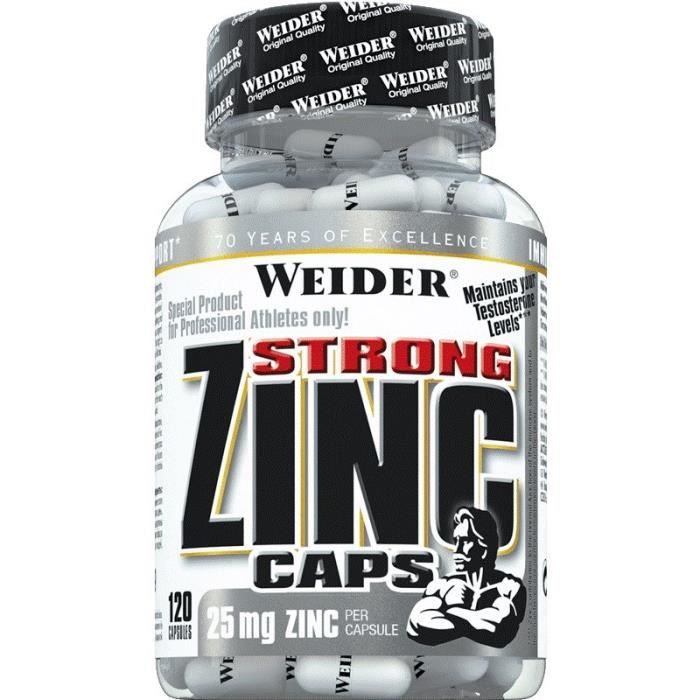 WEIDER Sachet de Strong Zinc Caps 120 Gélules