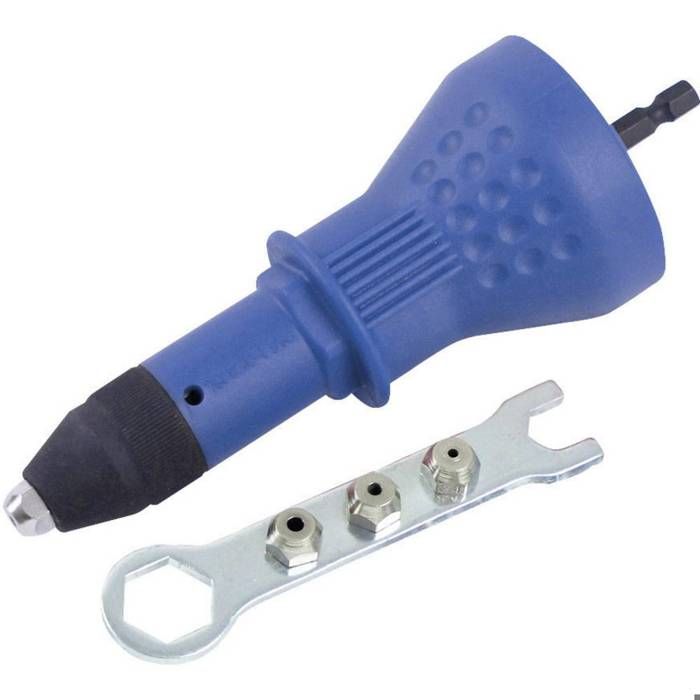Mandrin Adaptateur Riveteuse pour perceuse ou visseuse Rivets de 2,4