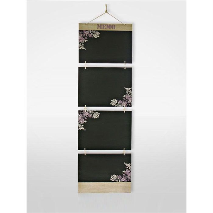 MEMO 4 ARDOISES 27x95 cm KEIZO   Achat / Vente MEMO   ARDOISE MURALE