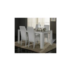 table manger seule table de salle manger moderne gris et blanc pica - Salle A Manger Grise Et Blanche table manger seule table de salle manger moderne gris et blanc pica - Salle A Manger Grise Et Blanche