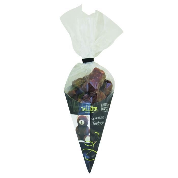 MAISON TAILLEFER Nounours Guimauve Enrobée Chocolat Lait Cornet 120g