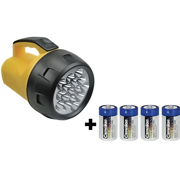 Lampe torche puissante 16 LEDS avec piles Achat / Vente piles Cdiscount