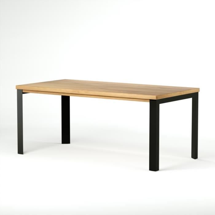 Table bois et métal 180 cm City Couleurs des Alpes   Tendance, cette