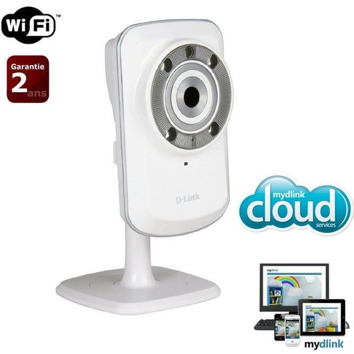 D-Link Caméra sans fil DCS932L voyants infrarou...