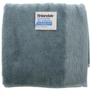 FINLANDEK Serviette RAPHIA - 50 x 100 cm - Taupe