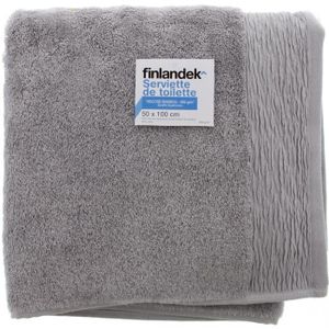 FINLANDEK Serviette RAPHIA - 50 x 100 cm - Violine