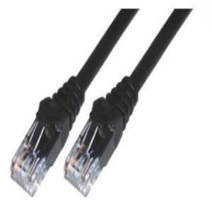 MCL Cordon de brassage - RJ45 CAT 6 U/UTP - 50 cm - Noir