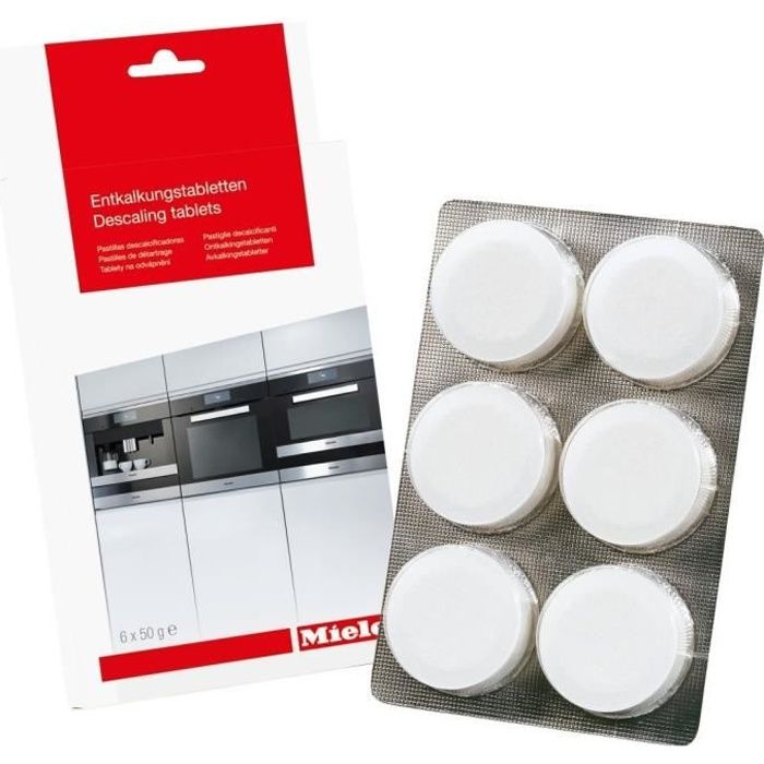 MIELE 10178330 - Tablettes de detartrage 6 Pieces-Four vapeur cuisinières à chaleur tournante et machines à café