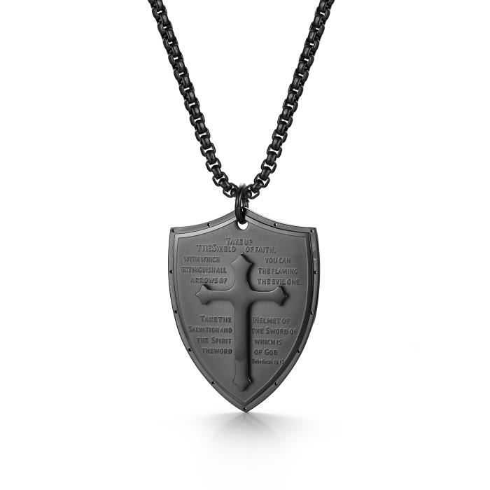 Prière De Collier Acier Inoxydable En Chaîne La Cupimatch Gravure pqLSUzVMG