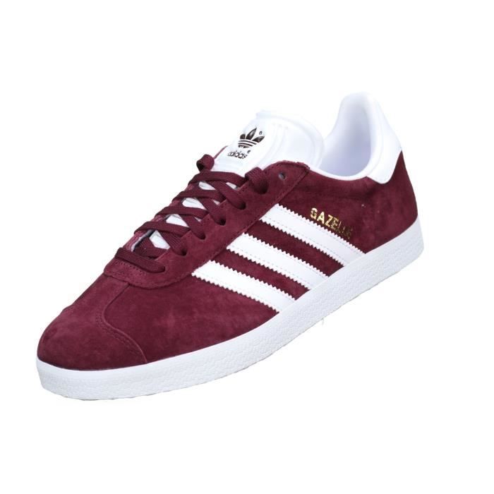 Basket Adidas Gazelle Bb5255 Bordeaux Rouge Rouge - Achat / Vente ... Basket Adidas Gazelle Bb5255 Bordeaux