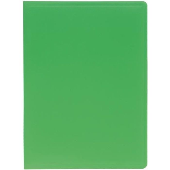 EXACOMPTA Protège document Soudé 210 x 297 60 Vues Pochettes Grainées - Polypropylène - Vert