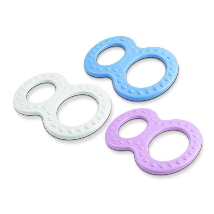 NUK 2 Anneaux de Dentition Classiques - Coloris aléatoire