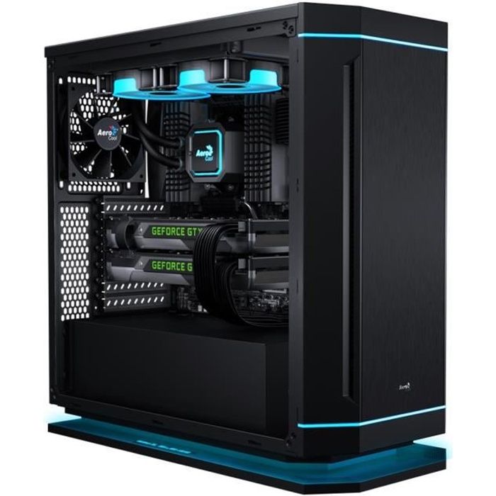 Aerocool Boîtier PC DS-230 - Noir - Moyen Tour