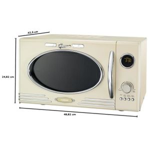 Micro-onde rétro 25 litres 1000 W barbecue