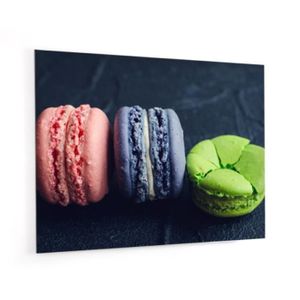 Fond de hotte "Trois macarons" en Panneau
