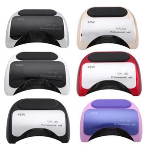 Dryer Sèche 48w Ongle Nail Manucure Ccfl Led Pro Cadeau Pédicure Uv Femme Lampe bfygYv76