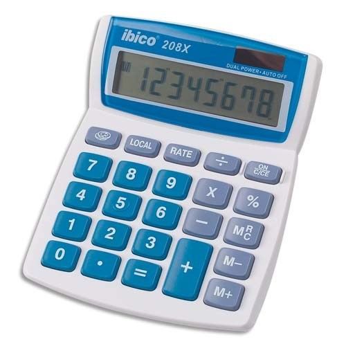 IBICO - Calculatrice de bureau 8 chiffres 208X