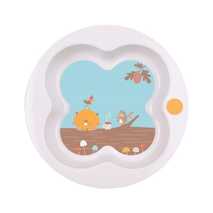 BEBE CONFORT Assiette d'apprentissage en forme de trèfle