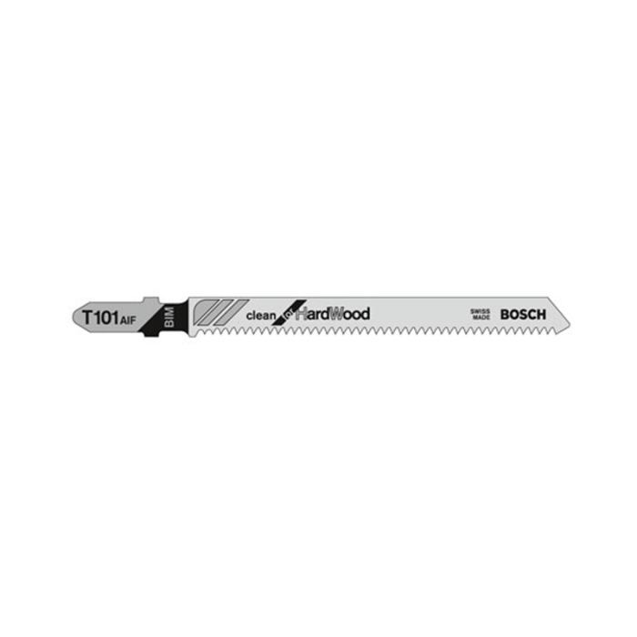 BOSCH Lame de scie T 101 AIF - idéale pour le bois dur - 3 pièces