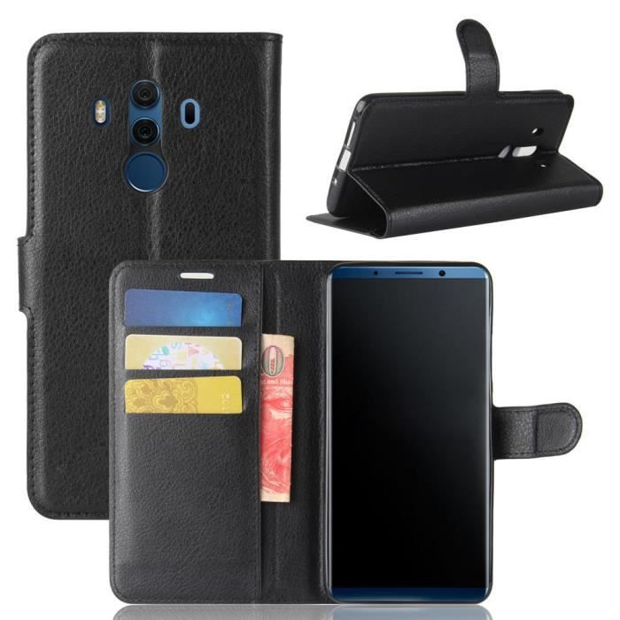 coque portefeuille huawei mate 10 pro