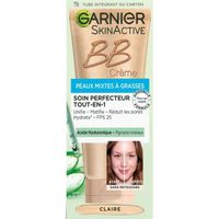 FOND DE TEINT - BASE GARNIER BB Crème Peau Grasse Clair - 40ml FOND DE TEINT - BASE GARNIER BB Crème Peau Grasse Clair - 40ml