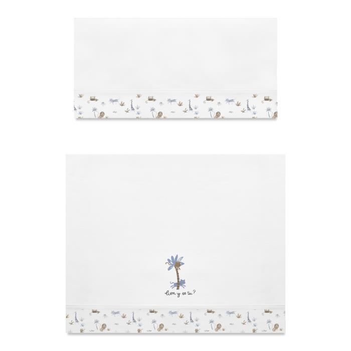 ABSORBA Parure Berceau 3 pièces Casablanca garçon - 100% coton