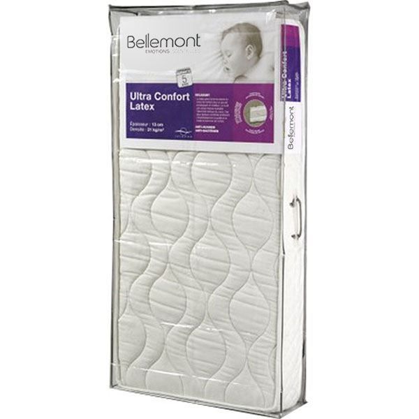 BELLEMONT Matelas Bébé - 70x140x12 cm - Latex
