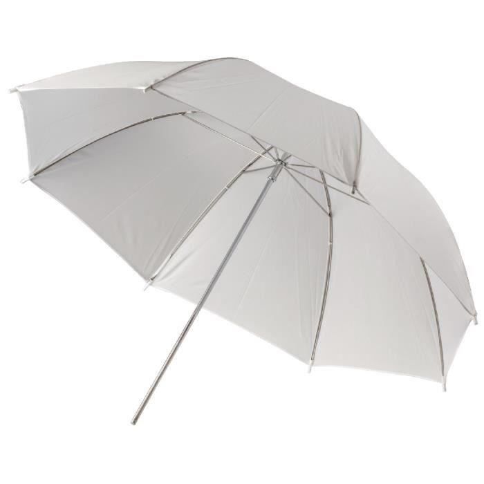 CAMLINK CL-UMBRELLA10 Parapluie Photo Studio Ø 100 cm Translucide - Blanc
