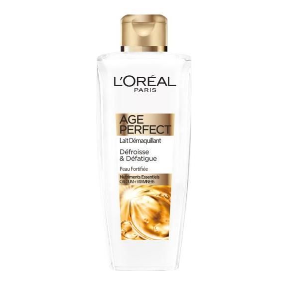 L'OREAL PARIS Age Perfect Lait Démaquillant Confort Yeux et Visage Peaux Matures - 200ml