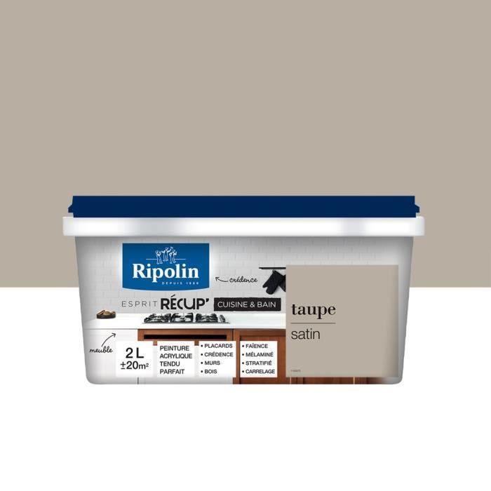 Ripolin Peinture De Rénovation Spéciale Cuisine Bain Taupe Satin