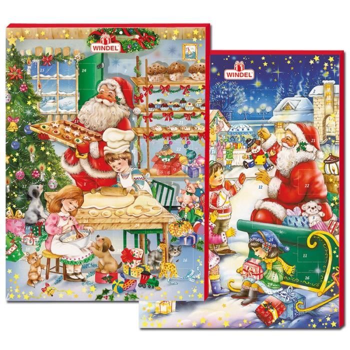 Windel Adventskalender, chocolat, chocolat de Père Noël, 24 pièces de