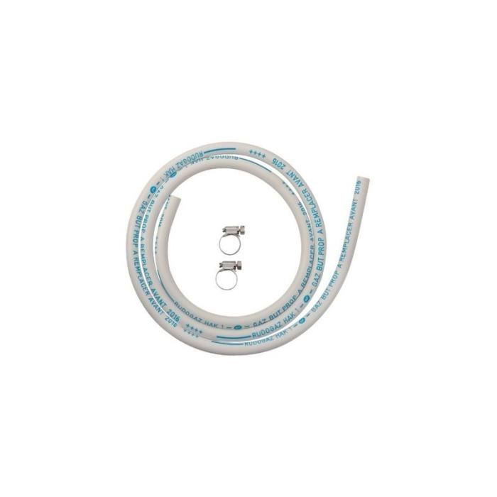 Flexible gaz butane propane en caoutchouc blanc1