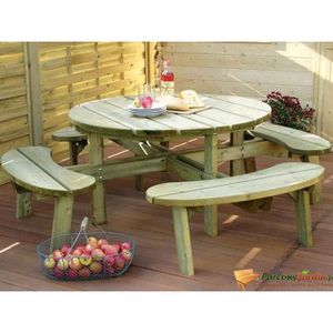 Salon de jardin bois rond - Achat / Vente pas cher Salon de jardin bois rond - Achat / Vente pas cher