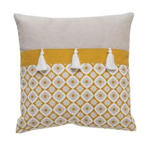 COUSSIN DEKO & CO - Coussin déhoussable - Camelia - 40x40c