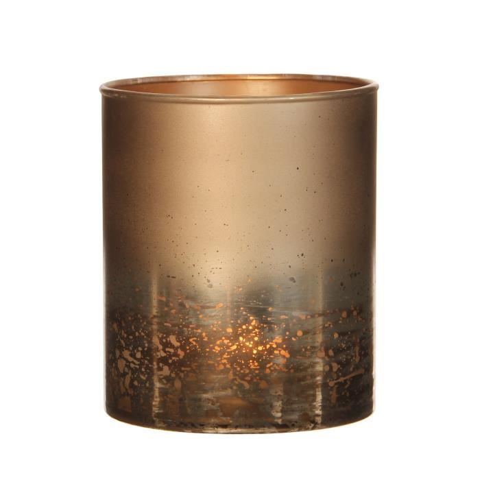 MICA Porte-bougie - Doré - 15 xØ12,5 cm