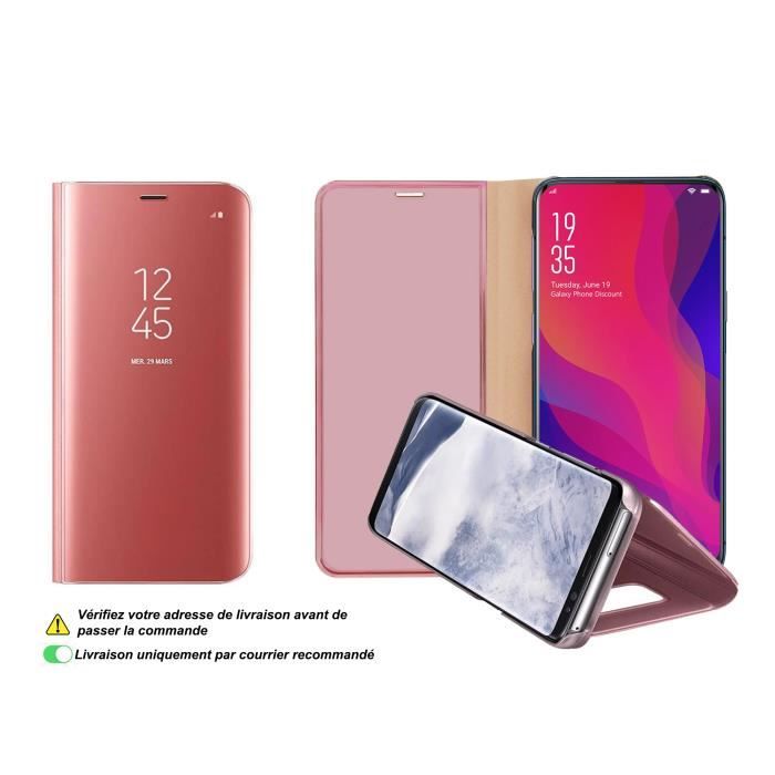 coque huawei p20 lite rose miroir