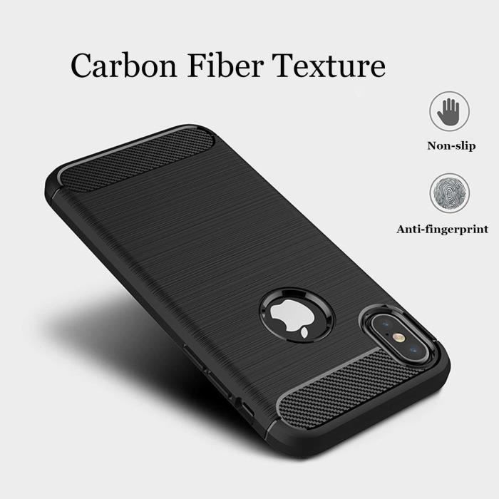 coque iphone xs en carbon