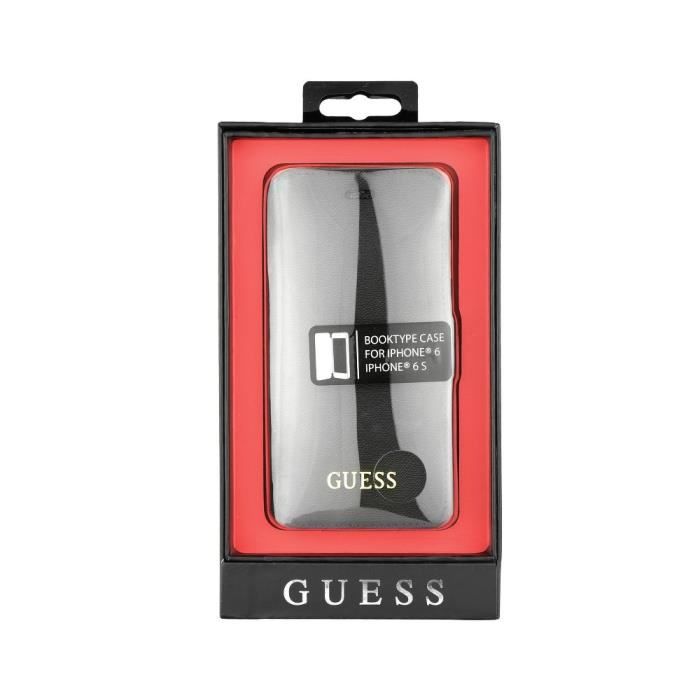GUESS Etui folio pour iPhone 6 / 6S - Noir