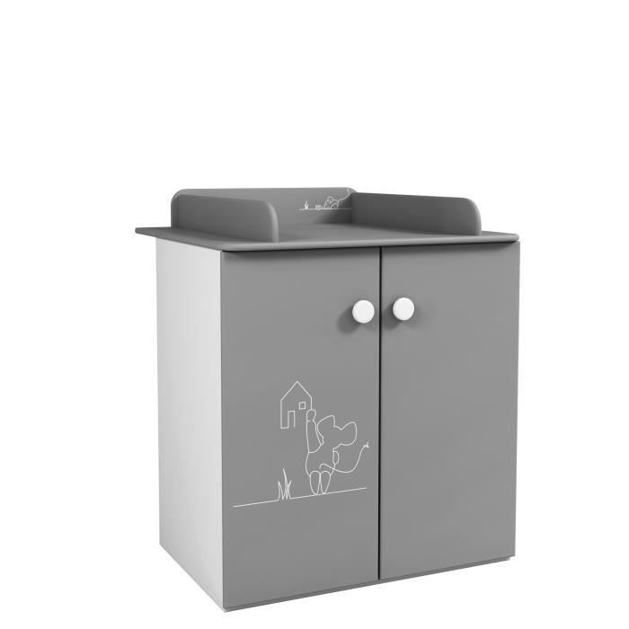 PETITE SOURIS Commode/Table à langer Gris
