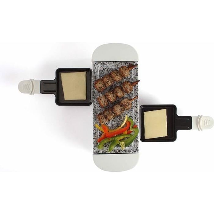 DOMOCLIP DOC156W Appareil à raclette 2 personnes - Blanc